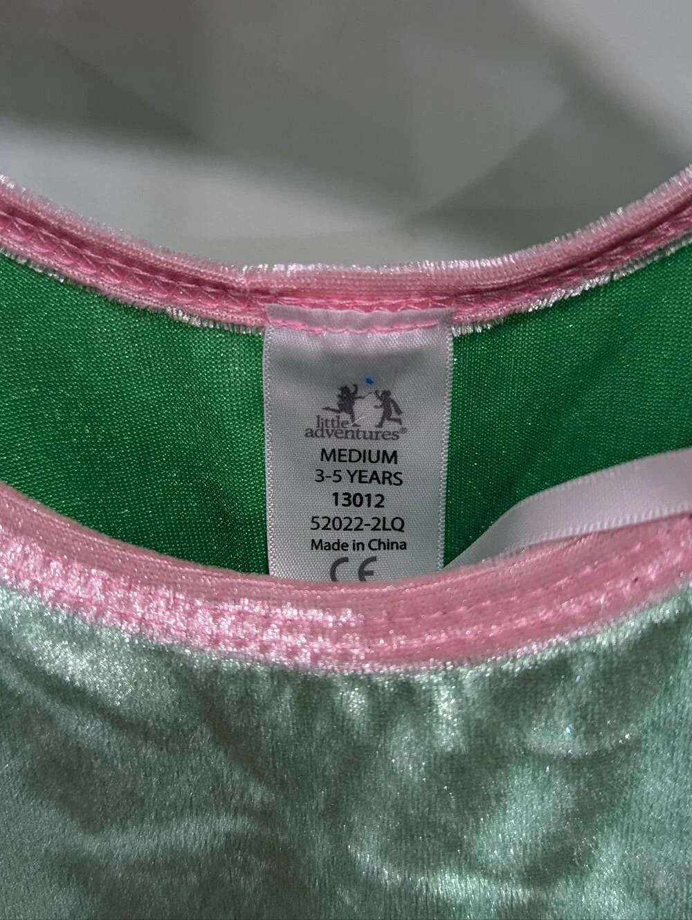 Littl Adventures Springtime Fairy Pink Green Costume Dress up Girls Medium 3 4 5